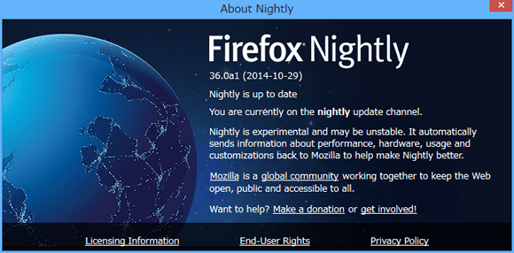 Firefox Nightly (36.0a1)