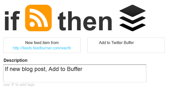 FTTT で レシピを作る - フィードが更新されたら Buffer に投稿