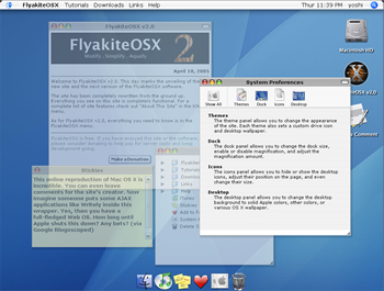 FlyakiteOSX Web Site